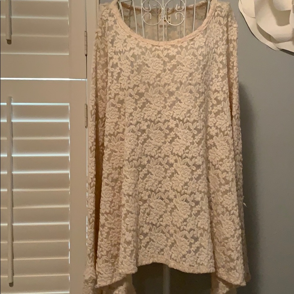 Lace floral top
